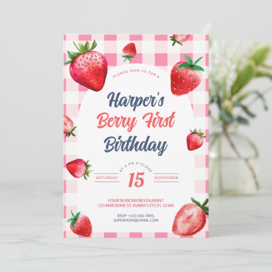 Première Invitation aux Fruits Rouges (Debout devant)