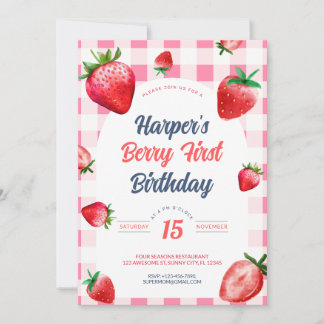 Première Invitation aux Fruits Rouges