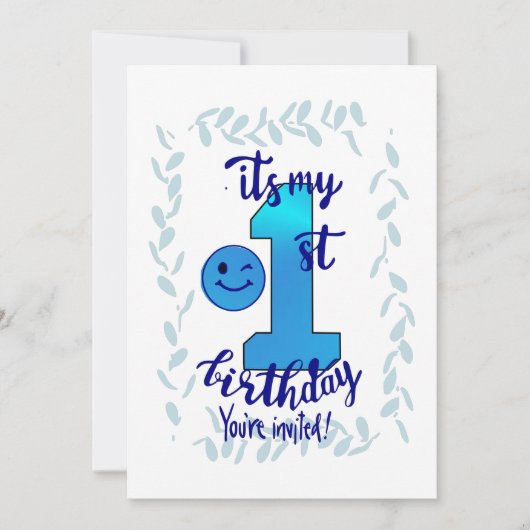 Première invitation d'anniversaire (Devant)