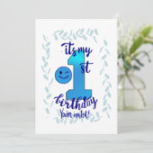 Première invitation d'anniversaire (Debout devant)