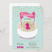 Première invitation d'anniversaire (Devant / Derrière)