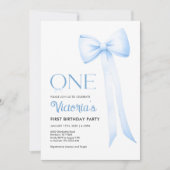 Première Invitation d'anniversaire, Blue Coquette  (Devant)