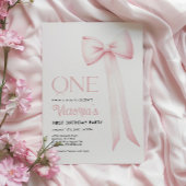 Première Invitation d'anniversaire, Coquette Rose 