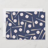 Première Invitation d'anniversaire de baseball ave (Dos)