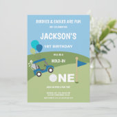 Première invitation d'anniversaire de golf (Debout devant)