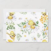 Première Invitation d'anniversaire de l'abeille à (Dos)