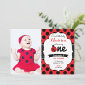 Première invitation d'anniversaire de petite (Debout devant)