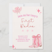 Première invitation d'anniversaire de rodéo (Devant)