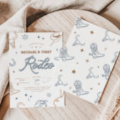 Première invitation d'anniversaire de rodéo
