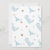 Première invitation d'anniversaire de rodéo pour l (Dos)