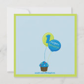 Première invitation d'anniversaire du Garçon de Br (Dos)