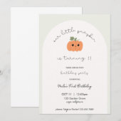 Première invitation d'anniversaire du petit Citrou (Devant / Derrière)