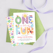 Première invitation d'anniversaire fille, Un est b