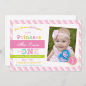 Première invitation d'anniversaire, invitation (Devant / Derrière)