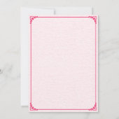 Première Invitation de Balloon Coeurs Anniversaire (Dos)