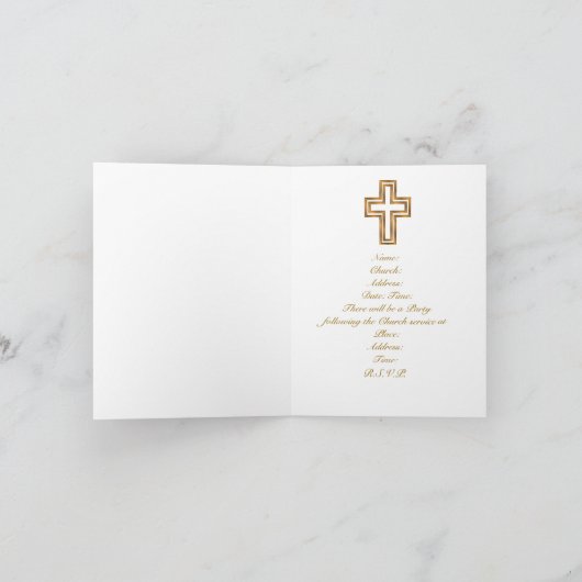 Première invitation de communion (Intérieur)