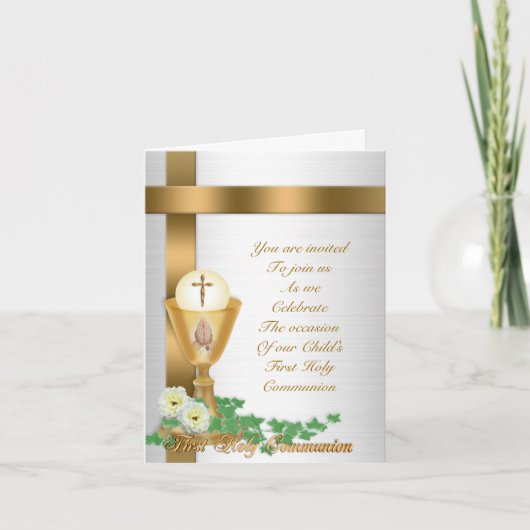 Première invitation de communion (Devant)