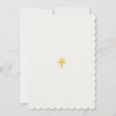 Première invitation de communion d'aquarelle (Dos)