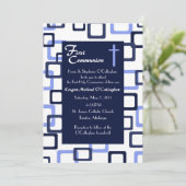 Première invitation de communion - garçon (Debout devant)