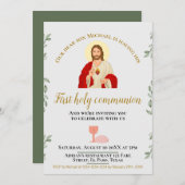 Première invitation de communion : Jésus, grêle (Devant / Derrière)