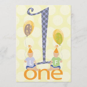 Première invitation de fête d'anniversaire de