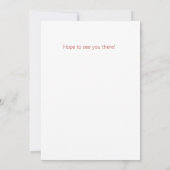 Première invitation de fête d'anniversaire de bébé (Dos)