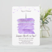 Première invitation de gâteau d'anniversaire (Debout devant)