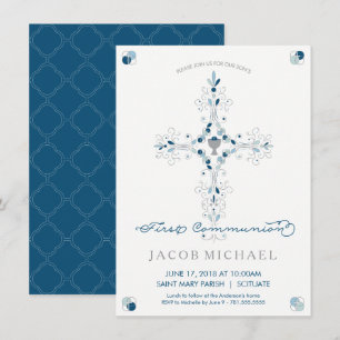 Première Invitation de la Communion Carte Invitati