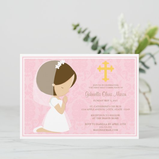 Première invitation de la sainte communion | (Debout devant)