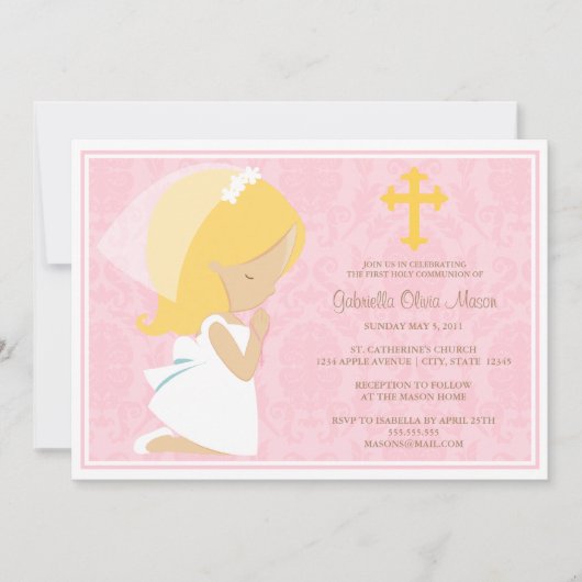 Première invitation de la sainte communion | (Devant)