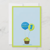 Première invitation de l'anniversaire de fracas du (Dos)