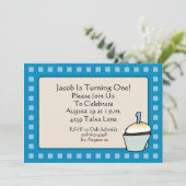 Première invitation de partie de petit gâteau (Debout devant)