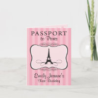 Première invitation de passeport de Paris