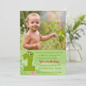 Première invitation de photo d'anniversaire (Debout devant)