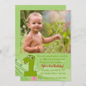 Première invitation de photo d'anniversaire (Devant / Derrière)