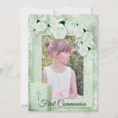 Première invitation de photo de communion (Devant)
