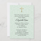 Première invitation de photo de communion (Dos)