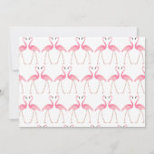 Première invitation de photo de Flamant rose (Dos)