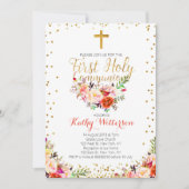 Première invitation de sainte communion (Devant)