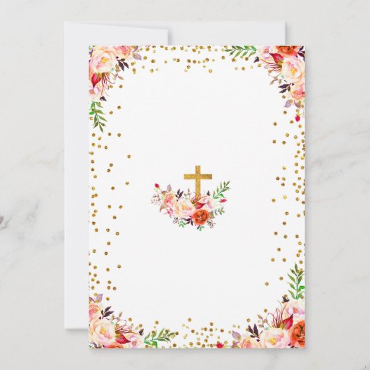 Première invitation de sainte communion (Dos)