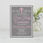 Première invitation de sainte communion, première (Debout devant)