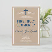 Première invitation de sainte communion, première (Debout devant)