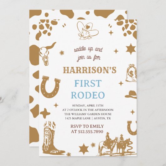 Première Invitation Rodéo, Ma 1ère Invitation Rodé (Devant / Derrière)