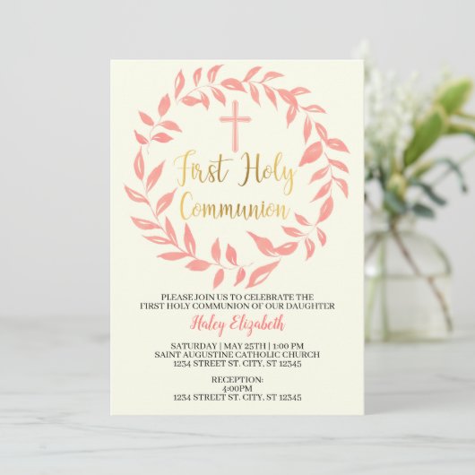 PREMIÈRE INVITATION SAINTE À LA COMMUNION (Debout devant)