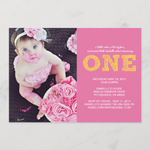 Première invitation UNE d'anniversaire