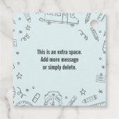 Première journée de l'école étiquette cadeau pomme (Dos)