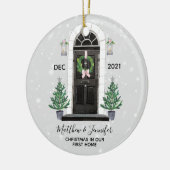 Première maison de Noël Fête Ornement de Noël (Gauche)