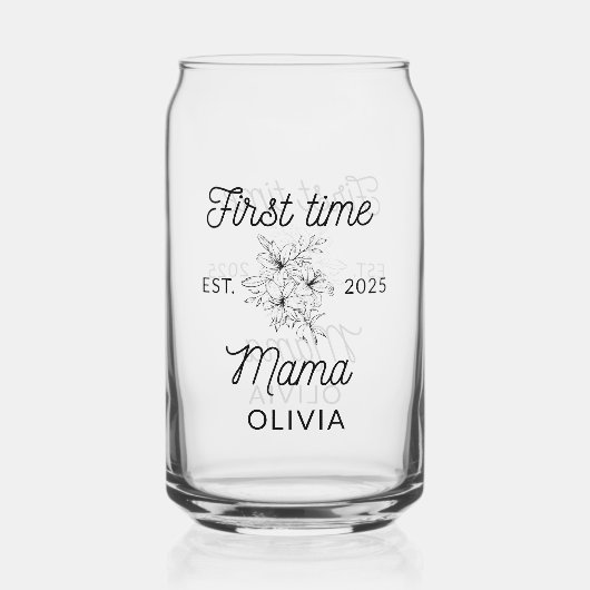 Première maman nouvelle maman cadeau mère jour (Verso)