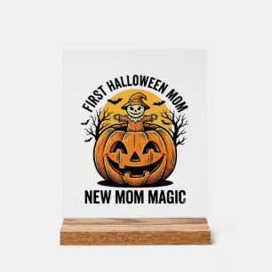 Première mère d'Halloween Vintage Pumpkin Bat Shir
