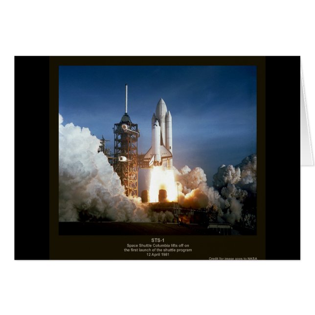 Première navette spatiale lancer STS-1 Columbia (Devant horizontal)
